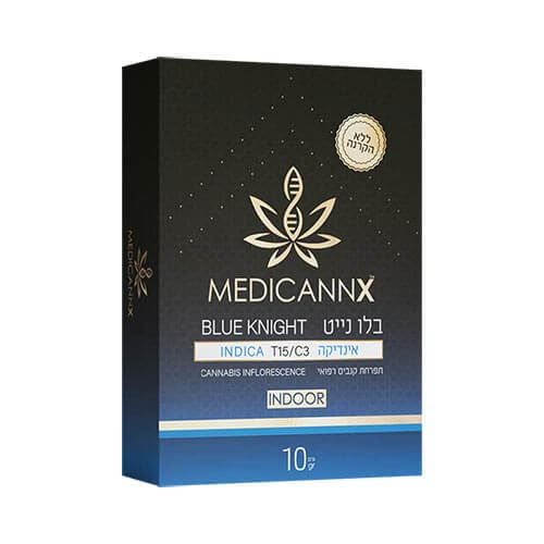 תפרחות בלו נייט (Blue Knight) T15/C3 אינדיקה תפרחות בלו נייט (Blue Knight) T15/C3 אינדיקה