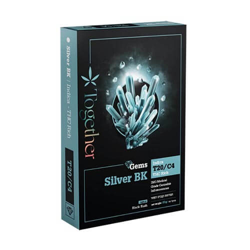 תפרחות סילבר בי קיי (Silver BK) T20/C4 אינדיקה תפרחות סילבר בי קיי (Silver BK) T20/C4 אינדיקה