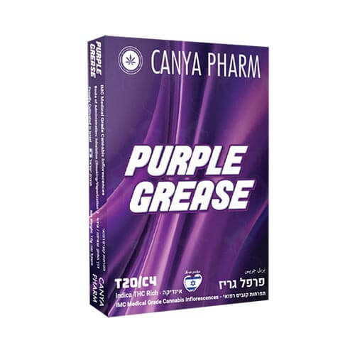 תפרחות פרפל גריז (Purple Grease) T20/C4 אינדיקה תפרחות פרפל גריז (Purple Grease) T20/C4 אינדיקה