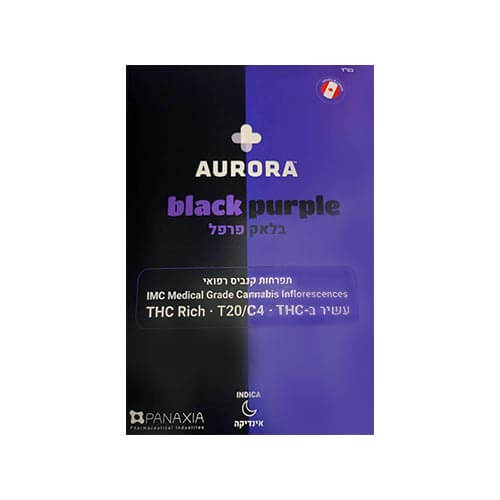 תפרחות בלאק פרפל (Black Purple) T20/C4 אינדיקה תפרחות בלאק פרפל (Black Purple) T20/C4 אינדיקה