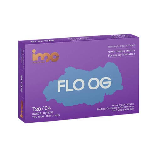 תפרחות פלו אוג'י (Flo OG) T20/C4 אינדיקה תפרחות פלו אוג'י (Flo OG) T20/C4 אינדיקה