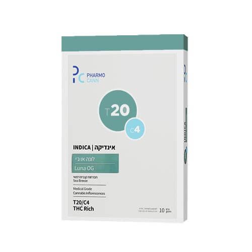 תפרחות לונה או ג'י (Luna OG) T20/C4 אינדיקה תפרחות לונה או ג'י (Luna OG) T20/C4 אינדיקה