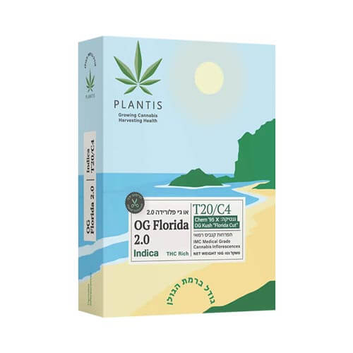 תפרחות או ג'י פלורידה 2.0 (OG Florida 2.0) T20/C4 אינדיקה תפרחות או ג'י פלורידה 2.0 (OG Florida 2.0) T20/C4 אינדיקה