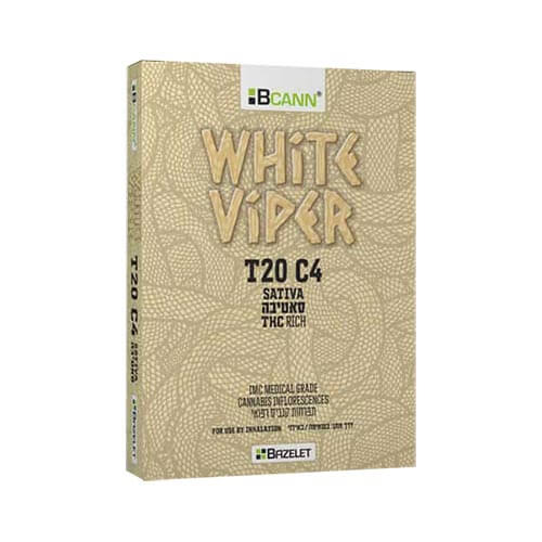 תפרחות ווייט וייפר (White Viper) T20/C4 סאטיבה תפרחות ווייט וייפר (White Viper) T20/C4 סאטיבה