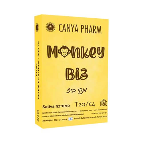 תפרחות מנקי ביז (Monkey Biz) T20/C4 סאטיבה תפרחות מנקי ביז (Monkey Biz) T20/C4 סאטיבה