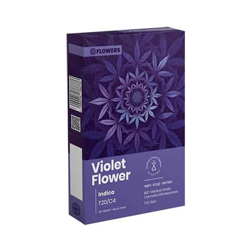 תפרחות ויולט פלאוור (Violet Flower) T20/C4 אינדיקה תפרחות ויולט פלאוור (Violet Flower) T20/C4 אינדיקה