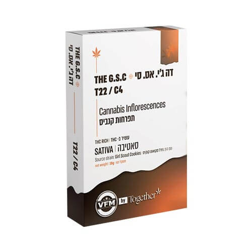 תפרחות דה ג'י. אס. סי T22/C4 סאטיבה תפרחות דה ג'י. אס. סי T22/C4 סאטיבה