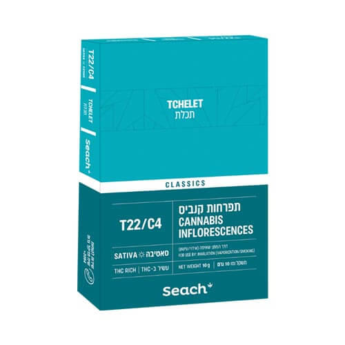 תפרחות תכלת T22/C4 סאטיבה תפרחות תכלת T22/C4 סאטיבה