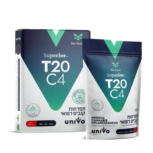 תפרחות סי סמוק T20/C4 סאטיבה | קנאביס רפואי
