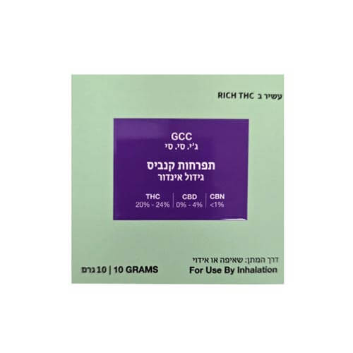 תפרחות ג'י סי סי T22/C4 אינדיקה תפרחות ג'י סי סי T22/C4 אינדיקה