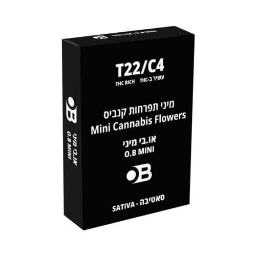 תפרחות סמול או.בי T22/C4 סאטיבה תפרחות סמול או.בי T22/C4 סאטיבה