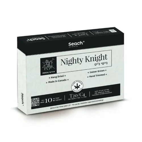 תפרחות נייטי נייט (Nighty Knight) T20/C4 אינדיקה | קנאביס רפואי