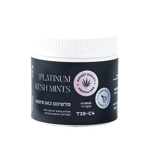 תפרחות פלטינום כוש מינטס (Platinum Kush Mints) T20/C4 היבריד